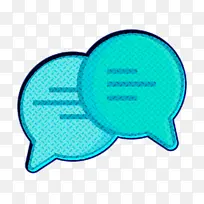 泡泡图标 谈话图标 水蓝-空若网 泡泡图标 谈话图标 水蓝-空若网