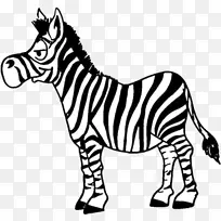 斑马 动物形象 白色-空若网 斑马 动物形象 白色-空若网