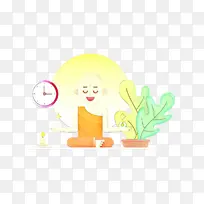 卡通 黄色 草-空若网 卡通 黄色 草-空若网