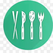 绿色 餐具 叉子-空若网 绿色 餐具 叉子-空若网