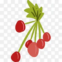 樱桃 叶子 红色-空若网 樱桃 叶子 红色-空若网