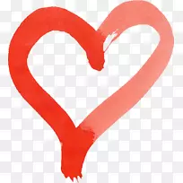 透明水彩心水彩画红色水彩画心-空若网 透明水彩心水彩画红色水彩画心-空若网