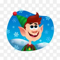 卡通 圣诞精灵 圣诞节-空若网 卡通 圣诞精灵 圣诞节-空若网