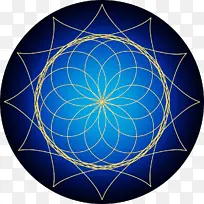 圆 电蓝 对称-空若网 圆 电蓝 对称-空若网