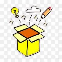 创意图标 创意过程图标 黄色-空若网 创意图标 创意过程图标 黄色-空若网