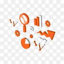 橙色 文字 线条-空若网 橙色 文字 线条-空若网