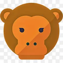 卡通 橙色 熊-空若网 卡通 橙色 熊-空若网