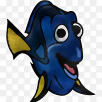 卡通 鱼 电蓝-空若网 卡通 鱼 电蓝-空若网