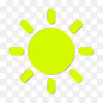 太阳图标 绿色 黄色-空若网 太阳图标 绿色 黄色-空若网