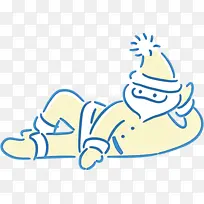 白色 线条艺术 手指-空若网 白色 线条艺术 手指-空若网