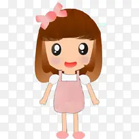 卡通 粉色 棕色头发-空若网 卡通 粉色 棕色头发-空若网