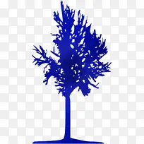 钴蓝 树 电蓝-空若网 钴蓝 树 电蓝-空若网