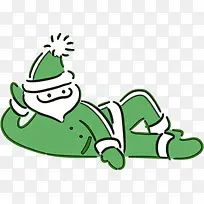 绿色 卡通 圣诞节-空若网 绿色 卡通 圣诞节-空若网