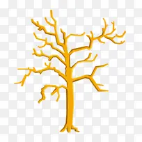 树枝 树 黄色-空若网 树枝 树 黄色-空若网