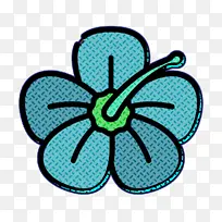 热带标志 花卉标志 水绿色-空若网 热带标志 花卉标志 水绿色-空若网