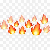 橙色 火焰 对称-空若网 橙色 火焰 对称-空若网