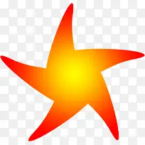 橙色 星形 符号-空若网 橙色 星形 符号-空若网