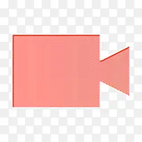 视频图标 红色 橙色-空若网 视频图标 红色 橙色-空若网