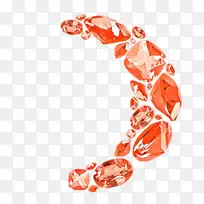 红色 橙色 手镯-空若网 红色 橙色 手镯-空若网