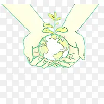 绿色 手 植物-空若网 绿色 手 植物-空若网