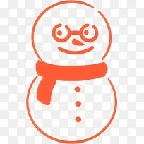 橙色 线条艺术 微笑-空若网 橙色 线条艺术 微笑-空若网