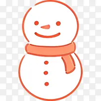 橙色 雪人 微笑-空若网 橙色 雪人 微笑-空若网