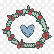 心 冬青 花环-空若网 心 冬青 花环-空若网
