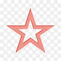 星形图标 星形 线条-空若网 星形图标 星形 线条-空若网