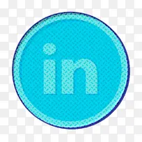 领英图标 浅绿色 蓝色-空若网 领英图标 浅绿色 蓝色-空若网