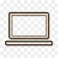 笔记本电脑图标 线条 矩形-空若网 笔记本电脑图标 线条 矩形-空若网