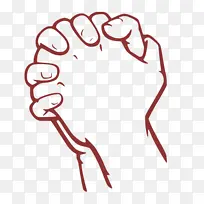 红色 手 手指-空若网 红色 手 手指-空若网