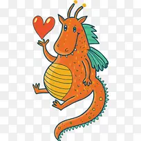 卡通 橙色 线条-空若网 卡通 橙色 线条-空若网