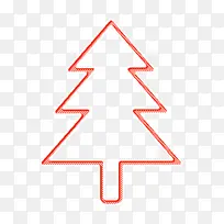 圣诞树图标 森林图标 线条-空若网 圣诞树图标 森林图标 线条-空若网