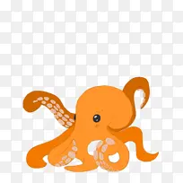 章鱼 巨大的太平洋章鱼 橙色-空若网 章鱼 巨大的太平洋章鱼 橙色-空若网