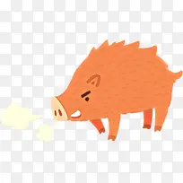 鼻子 卡通 野猪-空若网 鼻子 卡通 野猪-空若网