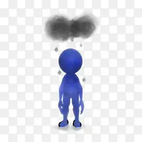 小雕像 卡通 钴蓝-空若网 小雕像 卡通 钴蓝-空若网