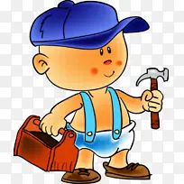 卡通 建筑工人 手指-空若网 卡通 建筑工人 手指-空若网