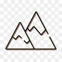 山脉图标 冒险图标 线条-空若网 山脉图标 冒险图标 线条-空若网