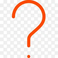 红色问号 橙色 线条-空若网 红色问号 橙色 线条-空若网