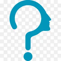 蓝色问号 绿松石色 水蓝-空若网 蓝色问号 绿松石色 水蓝-空若网