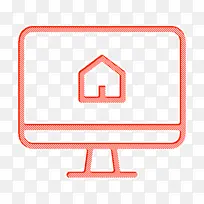 屏幕图标 显示器图标 房地产图标-空若网 屏幕图标 显示器图标 房地产图标-空若网