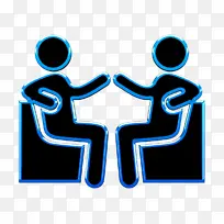 人物图标 谈话图标 电蓝-空若网 人物图标 谈话图标 电蓝-空若网