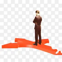 红色 站着 橙色-空若网 红色 站着 橙色-空若网