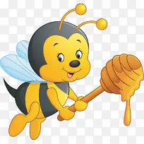蜜蜂 卡通 膜状昆虫-空若网 蜜蜂 卡通 膜状昆虫-空若网
