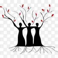 树枝 树 红色-空若网 树枝 树 红色-空若网