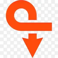 橙色 线条 符号-空若网 橙色 线条 符号-空若网