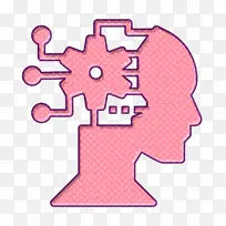 数字商业图标 人工智能图标 粉色-空若网 数字商业图标 人工智能图标 粉色-空若网