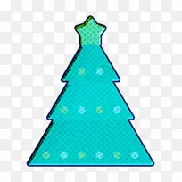 圣诞树图标 圣诞图标 水蓝-空若网 圣诞树图标 圣诞图标 水蓝-空若网