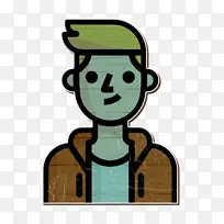 化身图标 男孩图标 绿色-空若网 化身图标 男孩图标 绿色-空若网