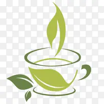 叶子 杯子 绿茶-空若网 叶子 杯子 绿茶-空若网